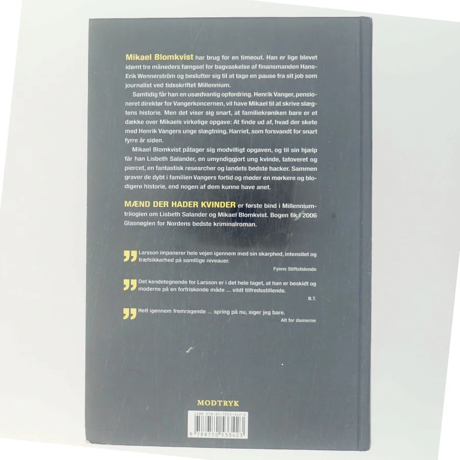 Mænd der hader kvinder af Larsson, Stig (Bog)