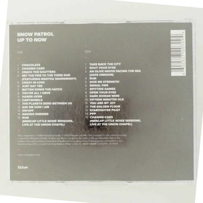 Snow Patrol - Up to Now CD
