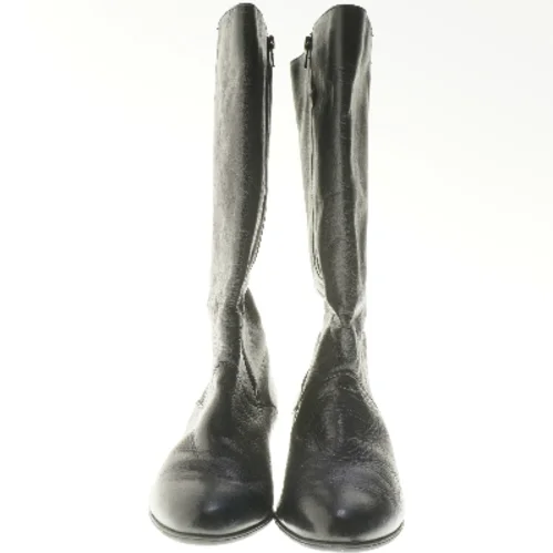 Sort læderstøvler fra Rheinberger (str. 5,5(26cm) )