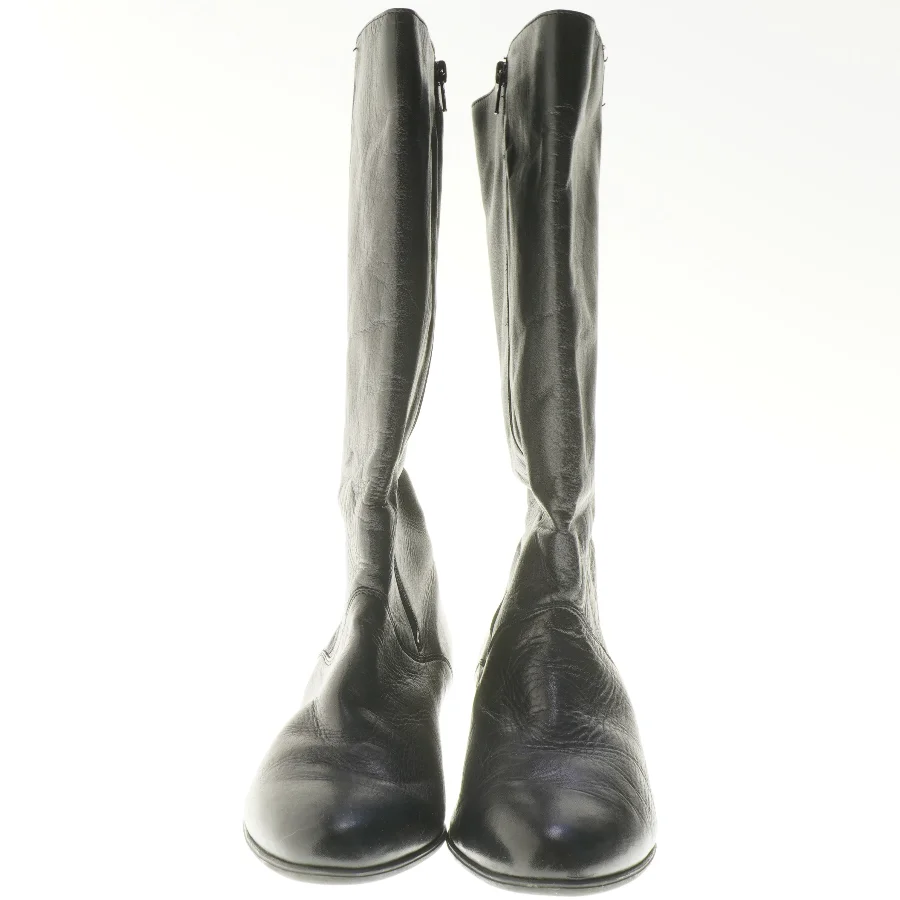 Sort læderstøvler fra Rheinberger (str. 5,5(26cm) )