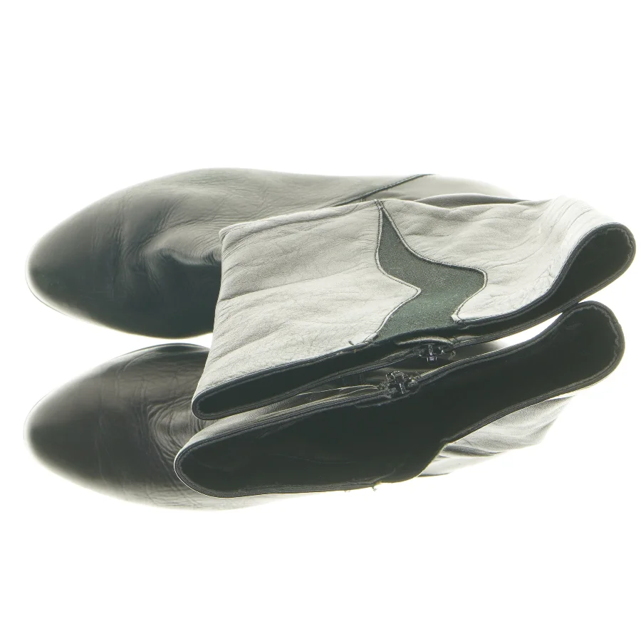 Sort læderstøvler fra Rheinberger (str. 5,5(26cm) )