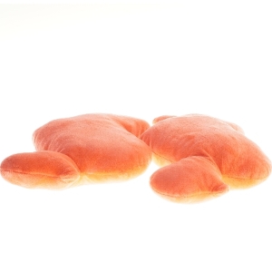 Orange hjertepuder (str. 45x23 cm)