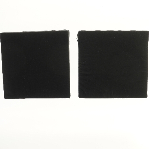 Sorte sædehynder fra Rehaforum Medical (str. 2 styk, 37x36 cm)