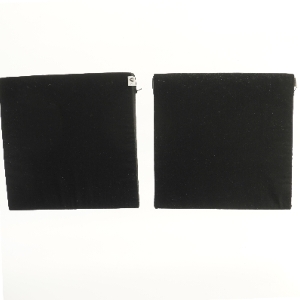 Sorte sædehynder fra Rehaforum Medical (str. 2 styk, 37x36 cm)