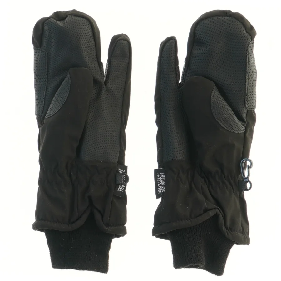 Sort vinter ridehandsker (str. 26,5 cm)