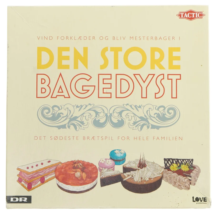 Den Store Bagedyst brætspil fra DR (str. 28x28 cm)