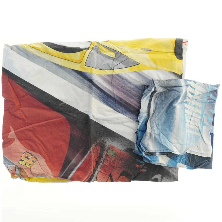 Børnesengesæt med bilmotiv (str. 61x56 & 97x120 cm)