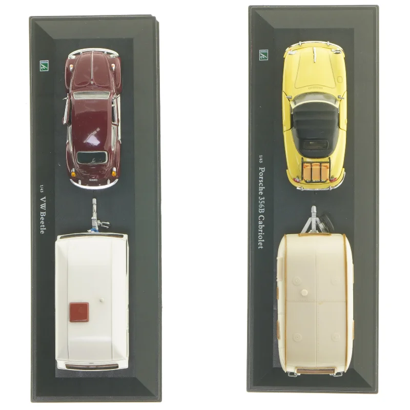 Modelbiler med campingvogne (str. 26,5x9 cm)