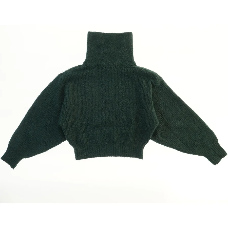 Strikket sweater med høj krave fra Grunt (str. M)