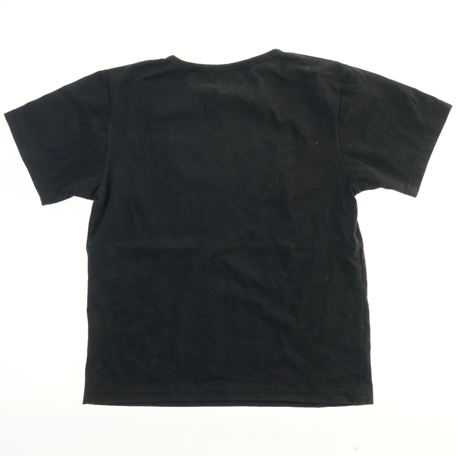 Sort T-shirt med print (str. 152)