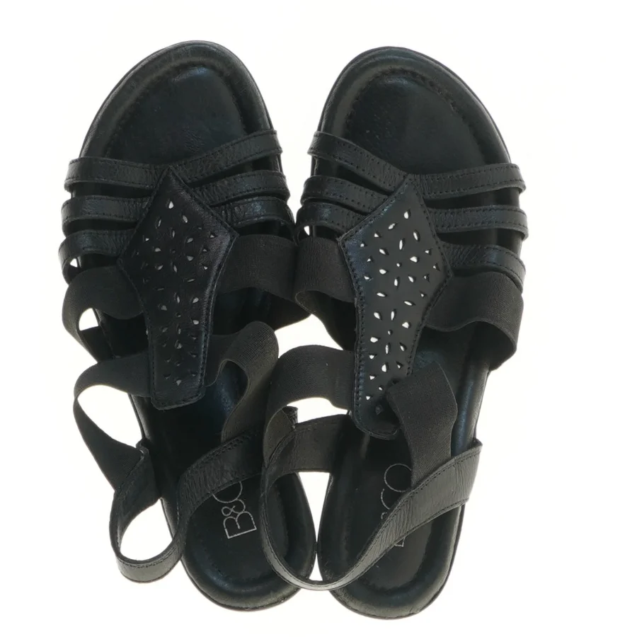 Sorte sandaler fra B&CO (str. 37 )