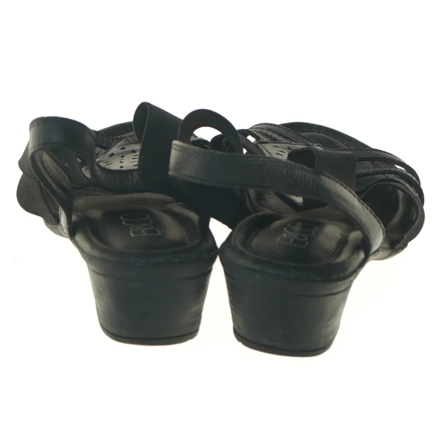 Sorte sandaler fra B&CO (str. 37 )