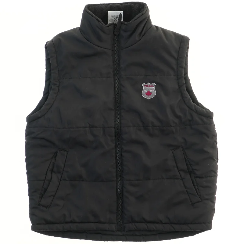 Sort vest med tryk (str. 140)