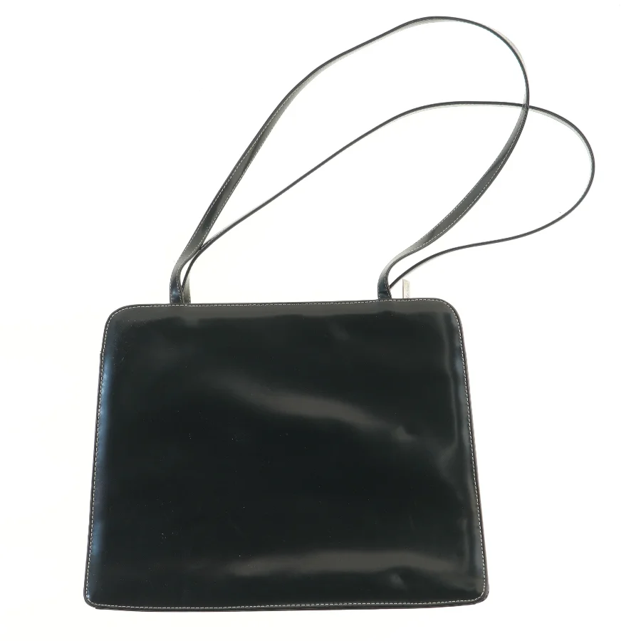 Sort skuldertaske (str. 28x36,5 cm)