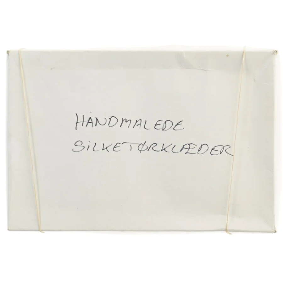 Håndmalede silketørklæder (8 stk) i ægte silke.