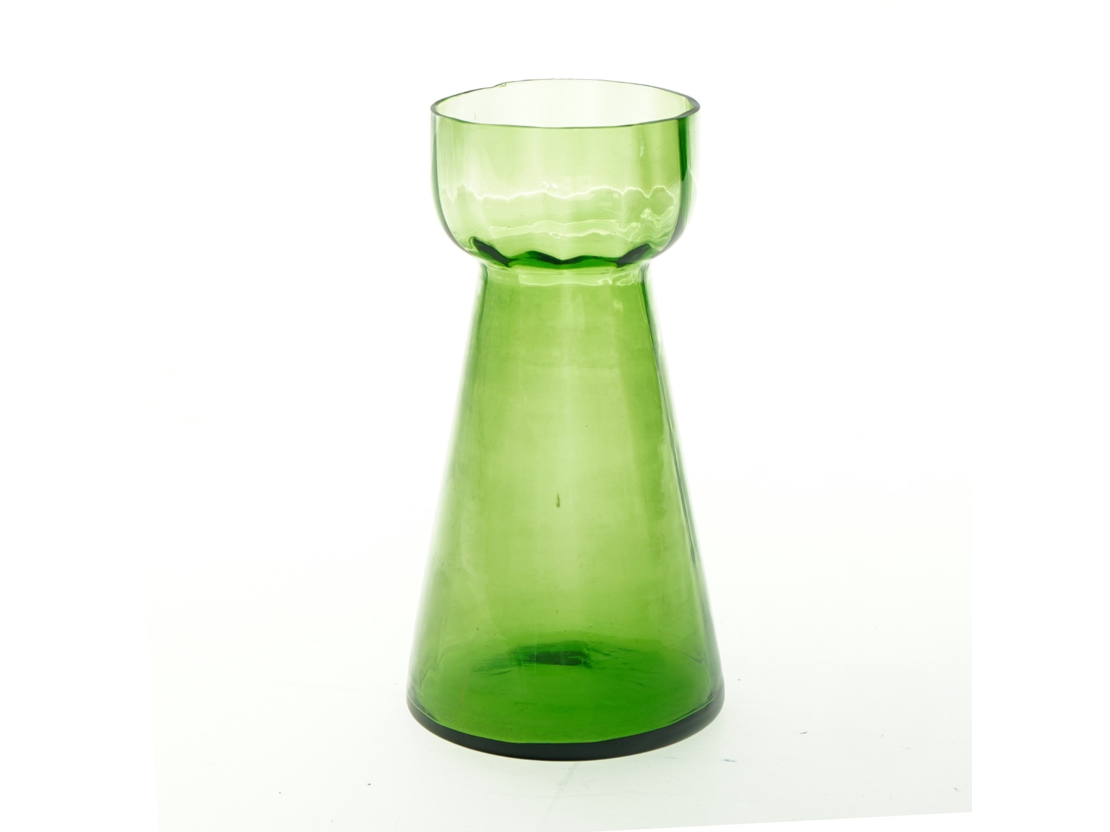 Hyacint glasvase, antik (str. 17 cm)