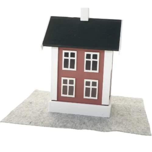 Vinholder i form af et hus (str. 40x23x17 cm)
