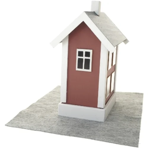 Vinholder i form af et hus (str. 40x23x17 cm)