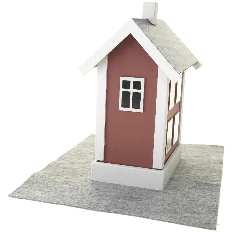 Vinholder i form af et hus (str. 40x23x17 cm)