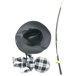 Zorro kostume (og ternet ninja) fra Er Ubi Es (str. Medium)