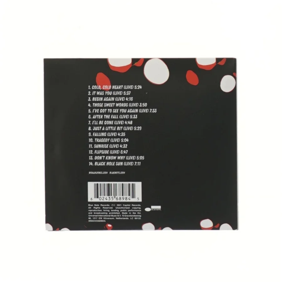 Norah Jones live album fra Blue Note Records (str. 14x12,5 cm)