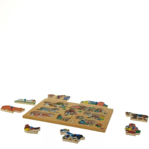 Bondegård træpuslespil (str. 29,5x21 cm)