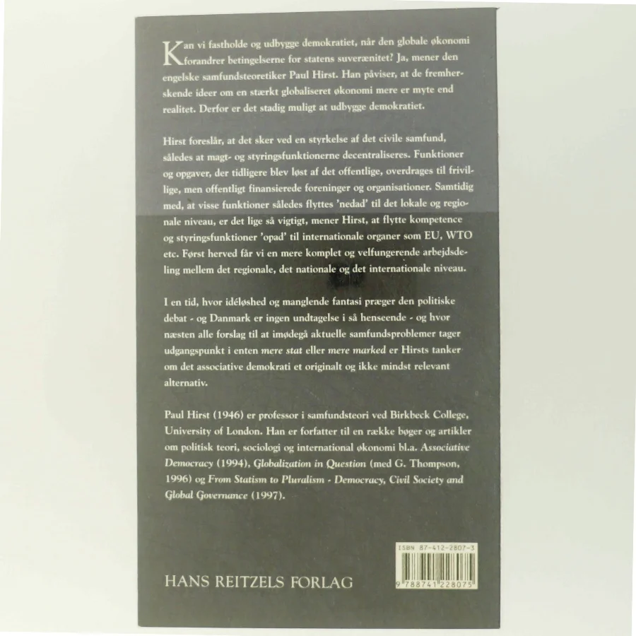 Globalisering, demokrati og det civile samfund (Bog)