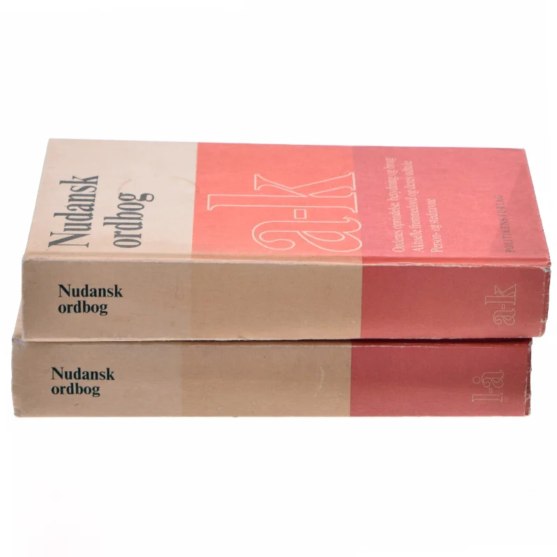 Nudansk ordbog, bind I (A-K) fra Politikens Forlag