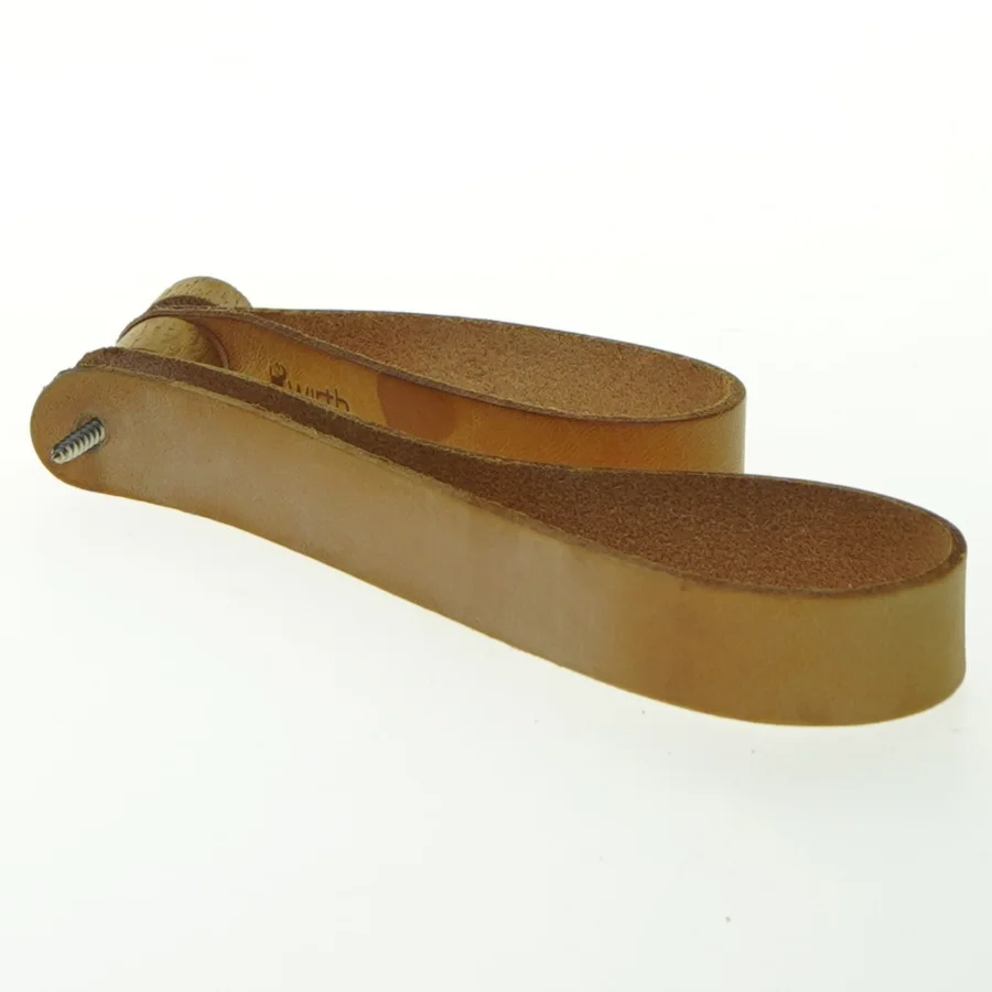 Dobbelt læder loop ophæng til blade eller lignende  fra Wirth (str. Længde. 18 cm)