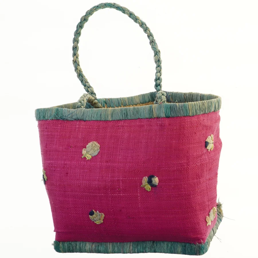 Ricetaske med broderi (str. 26,5x43 cm)