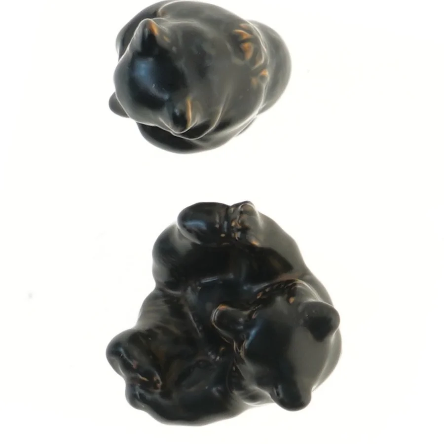 Keramiske bjørnefigurer (str. 8-9 cm) fra Royal Copenhagen