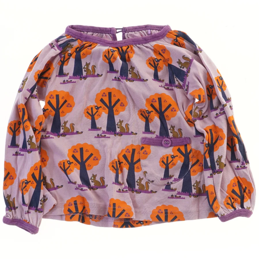 Langærmet børnebluse med farverigt print fra Ej Sikke Lej (str. 92)