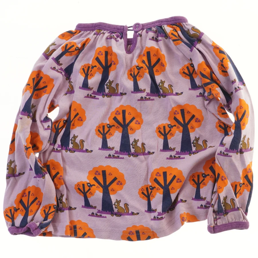 Langærmet børnebluse med farverigt print fra Ej Sikke Lej (str. 92)