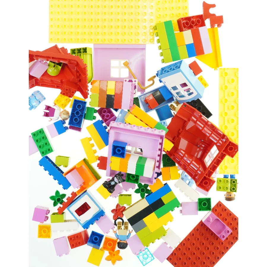 Blandet LEGO klodser fra Lego (str. 25,5x13 cm)