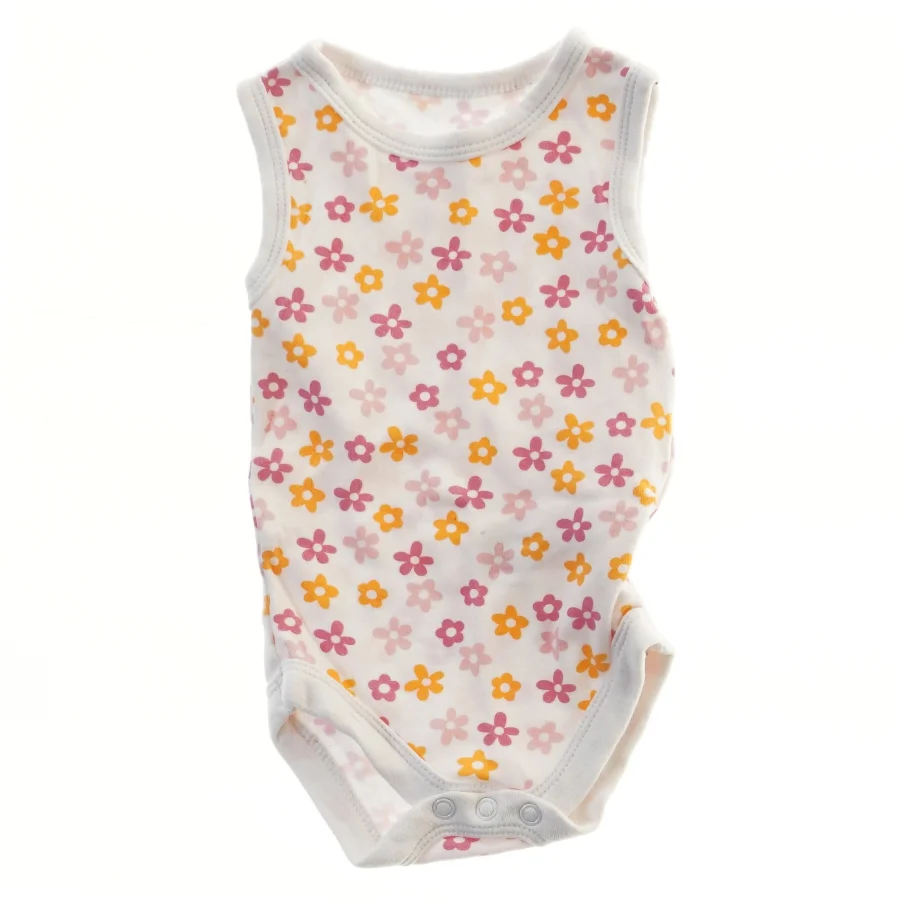 Ærmeløs bodystocking med blomsterprint (str. 68)