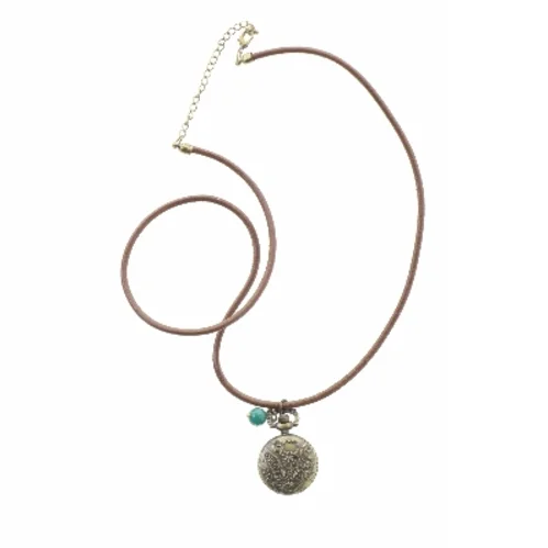 Vintage halskæde med urvedhæng fra Quartz (str. 68 cm)