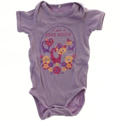 Kropsnær sparkedragt med kattemotiv (str. 68)