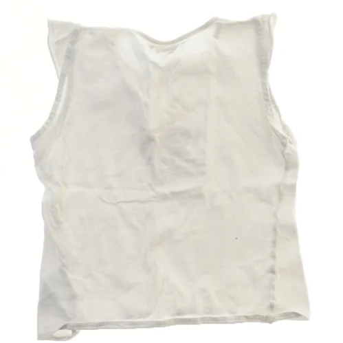 Hvid top med blomsterdesign fra Little Sister (str. 110)