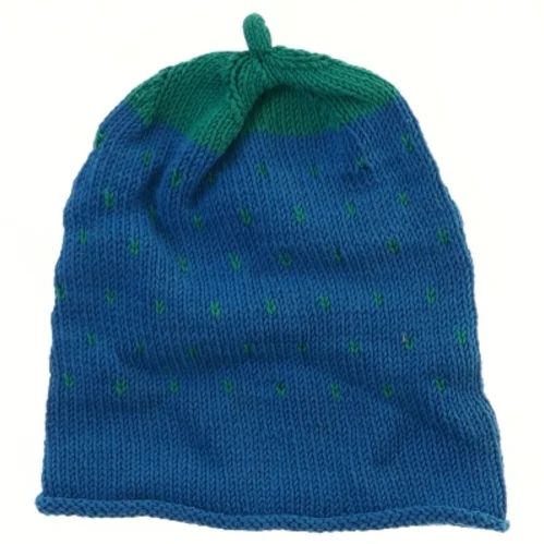 Strikket hue (str. 17x20 cm)