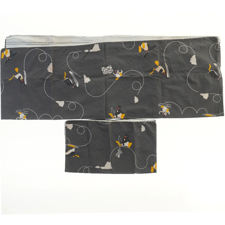 Børne sengetøj med pingviner (str. 40x45 og 70x100 cm)