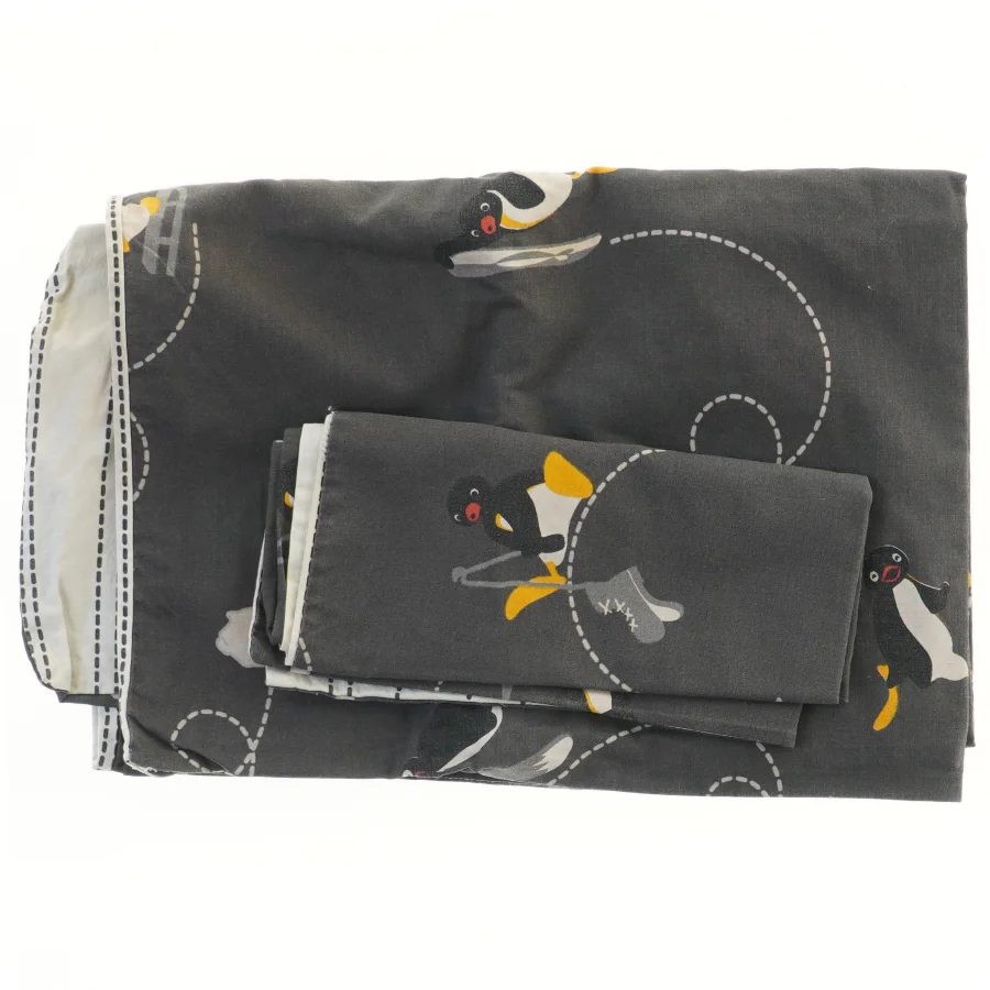 Børne sengetøj med pingviner (str. 40x45 og 70x100 cm)