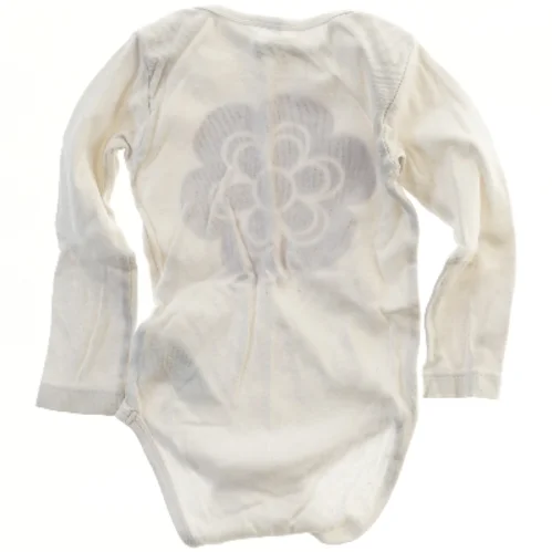 Hvid bodystocking med blomsterprint (str. 92)