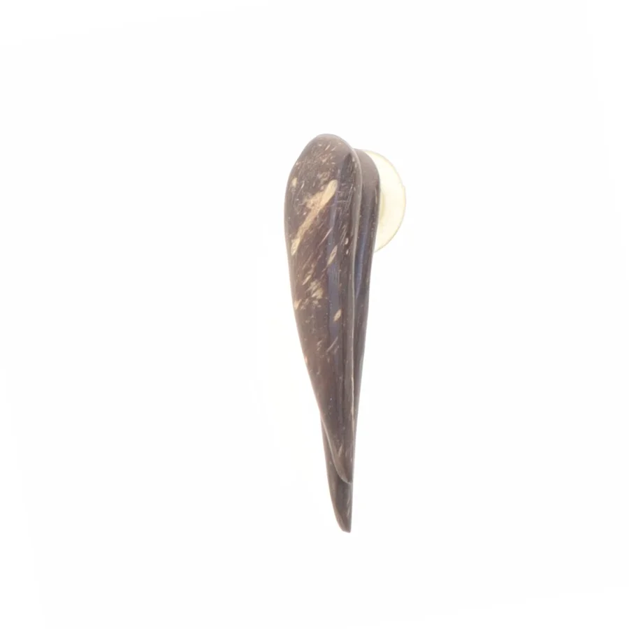 Hornformede øreringe (str. 3,5 cm)