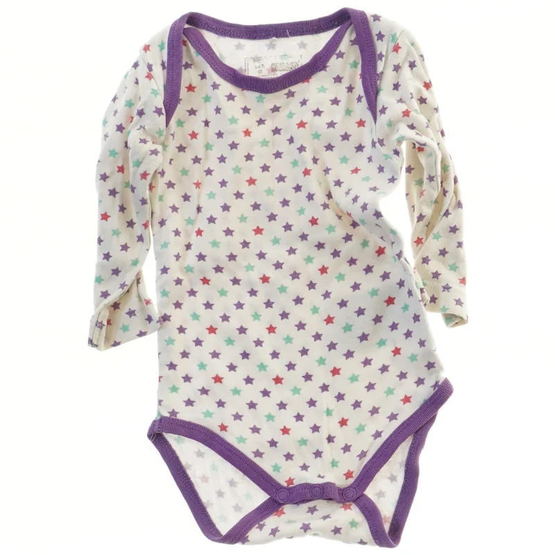 Langærmet bodystocking med stjernemønster (str. 62)