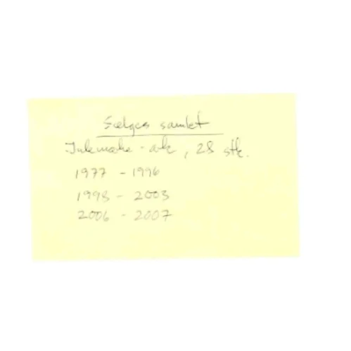 Jule-mærker (str. 26 x 18 cm)