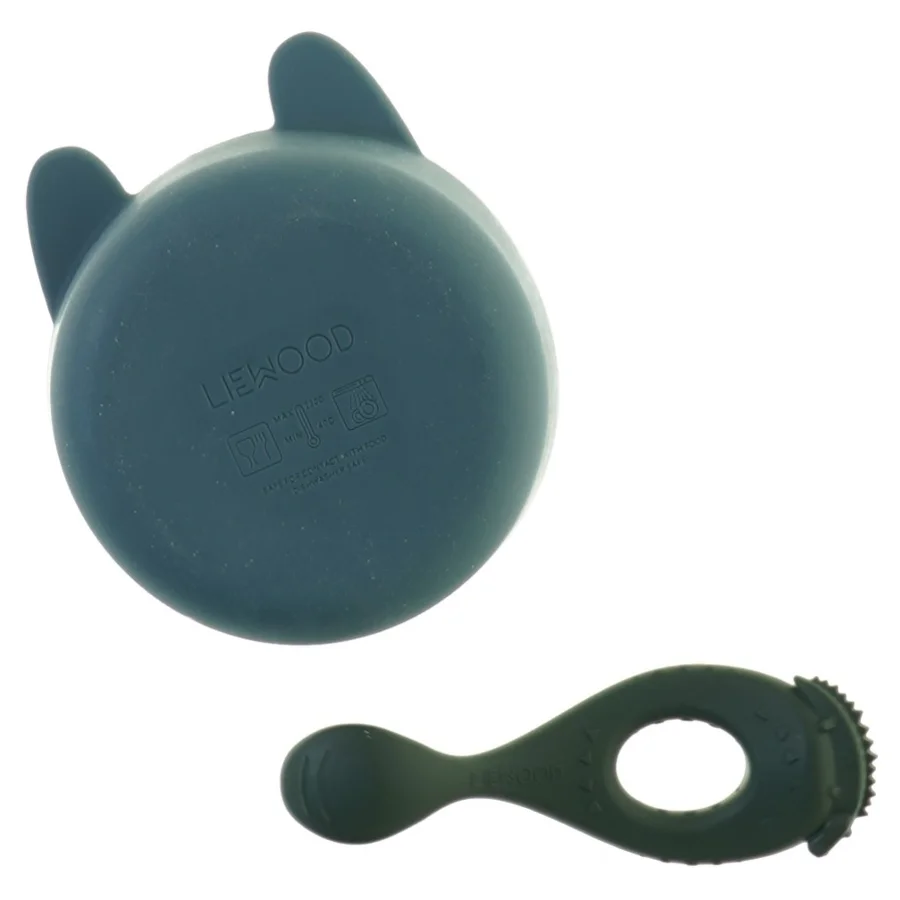 Baby skål og ske fra Liewood (str. 11 x 4 cm 13 x 5 cm)