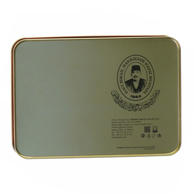 Dåse fra Turkish delight (str. 19 x 14 x 4 cm)