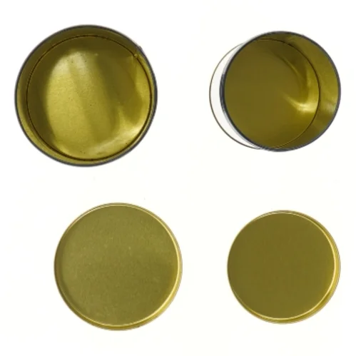 Metaldåser med bymotiv fra Coop (str. Ø 10 og 11,5 cm længde 13 og 18 cm)