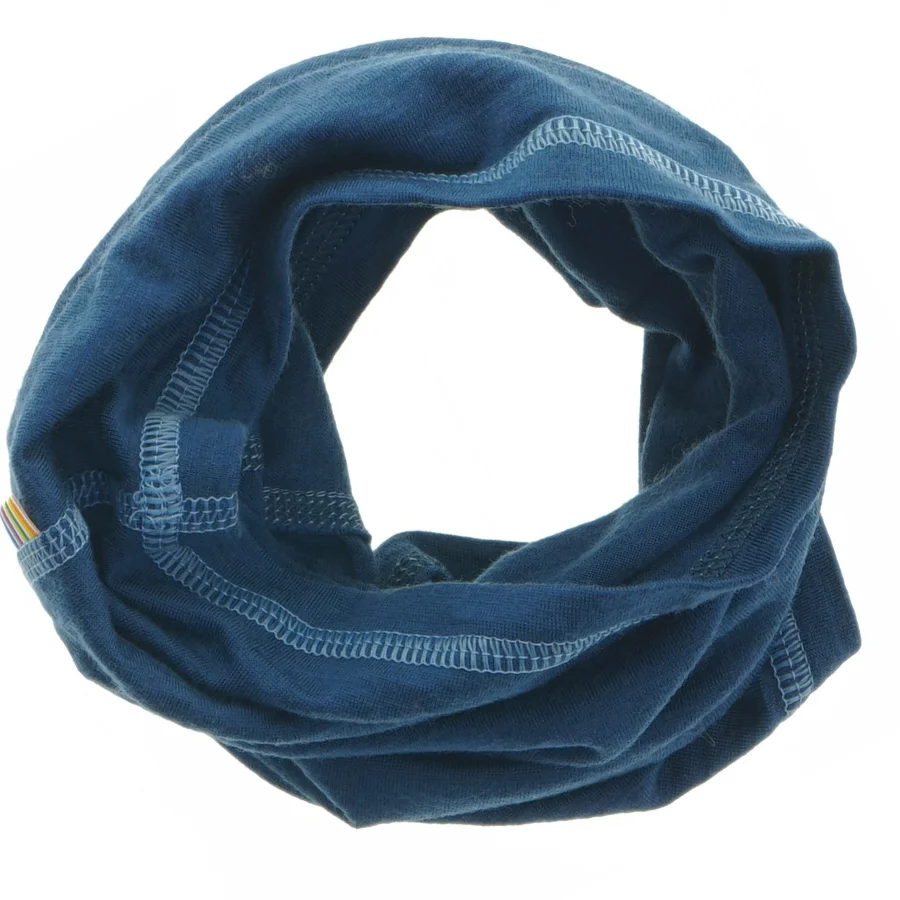 Blå tørklæde til halsen fra Joha (str. 38x20 cm)
