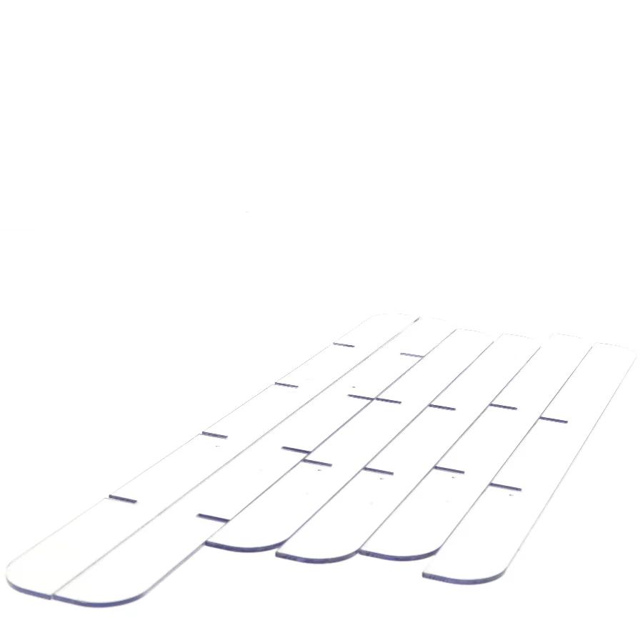 Gennemsigtig plastik hylde (str. 65 og 53 x cm)